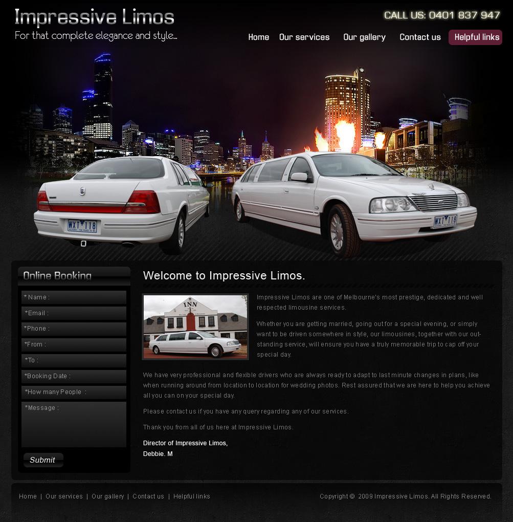 Limozine Rental Website