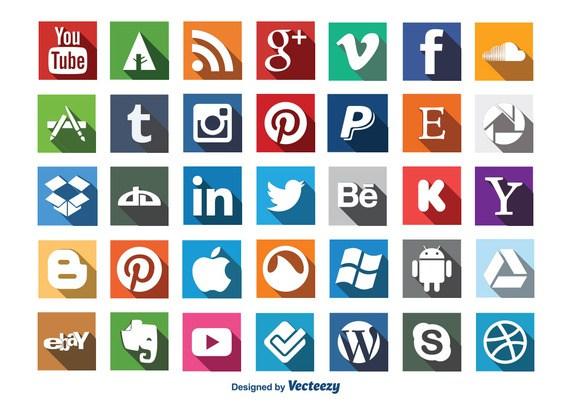 social-media-long-shadow-icons