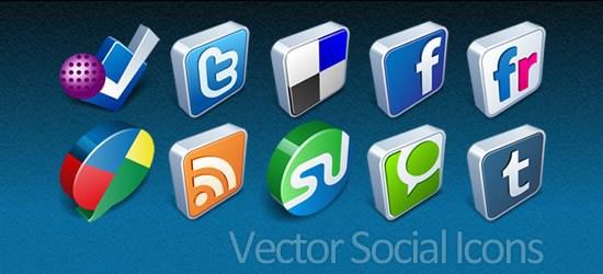 vector_3d_social_media_icons